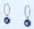 J'Adore Sapphire and Diamond Earrings in 14kt white gold