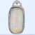 14k White Gold 22.93 Carat Opal Pendant with Diamond Accents