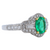 18k White Gold Ring with a 1.39ct Emerald and diamonds