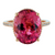 14k Rose Gold Ring with 7.63ct Pink Tourmaline and .27ct diamonds