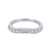 14k White Gold Band Ring with 0.77 Cts of Diamonds