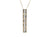 14Kt Yellow Gold 0.36Ct Round And 0.61 Ct Baguette Diamond Bar Necklace