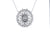 18Kw Baguette And Round Diamond Necklace