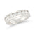 Channel Machine Set Diamond Band Made In 14K White Gold