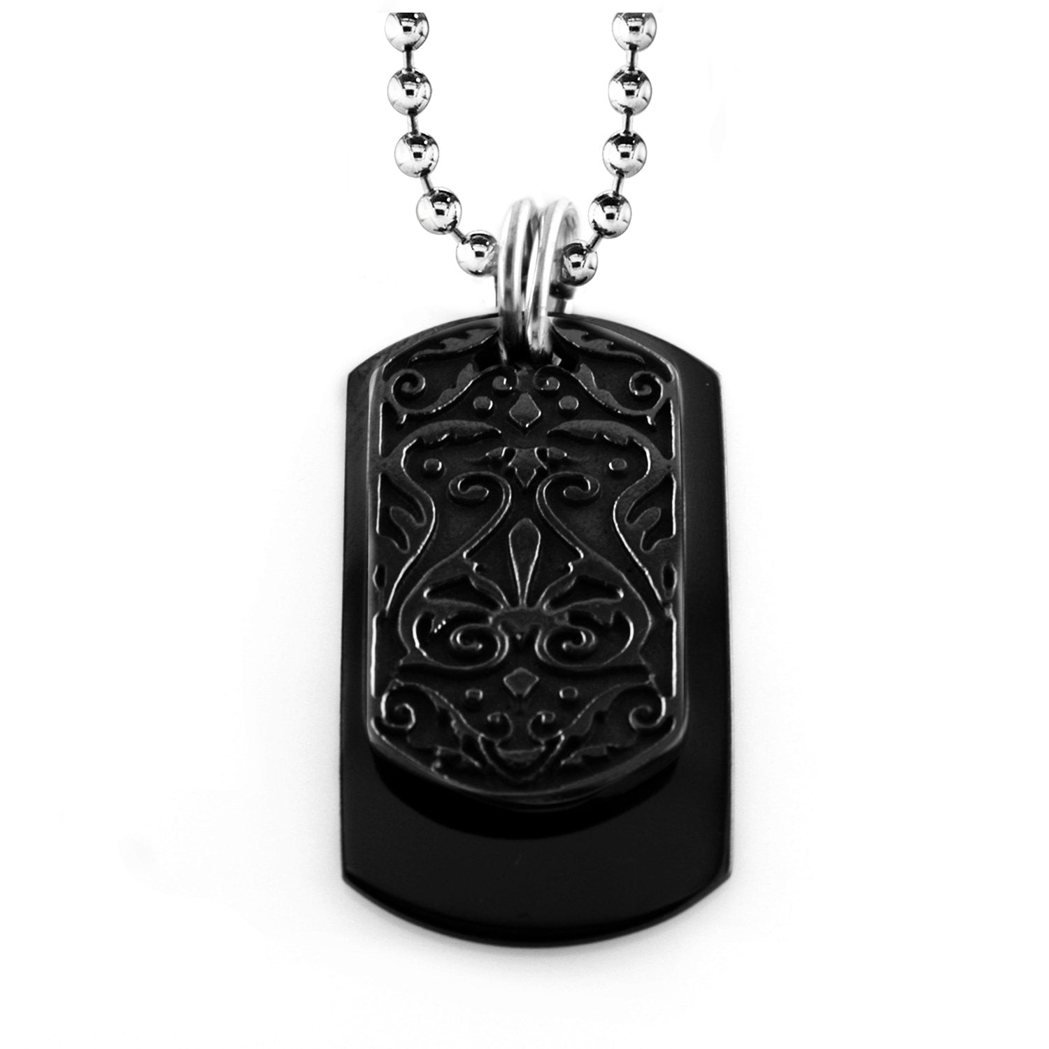 Black Ti™ Heritage Small Tag Necklace