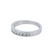 Solid 14k White Gold Band with 0.46cts Diamonds