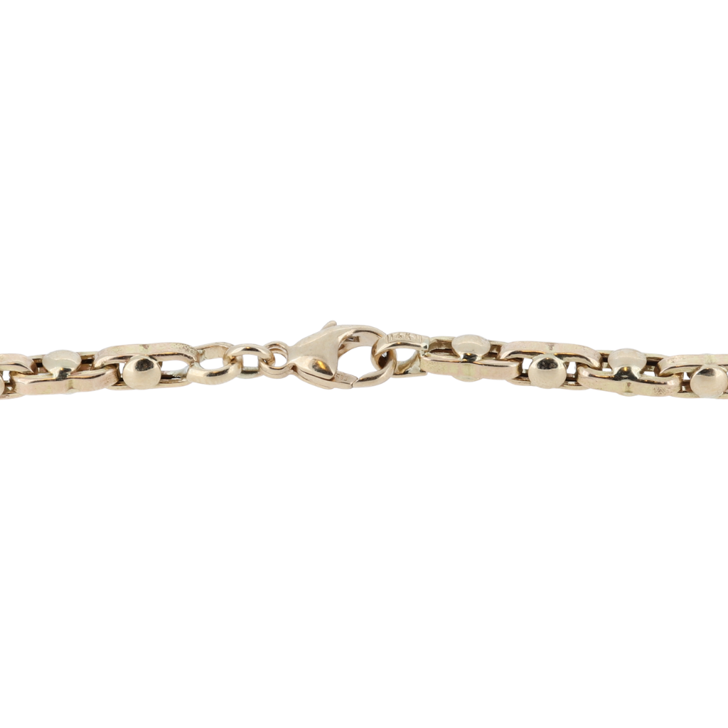 14K Yellow Gold Fancy Link Chain