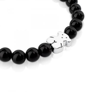 Silver Sweet Dolls Bracelet with Onyx