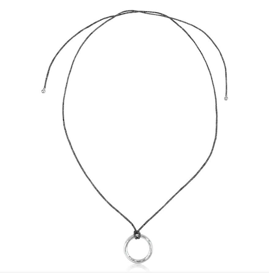 Silver Duna Tube Necklace