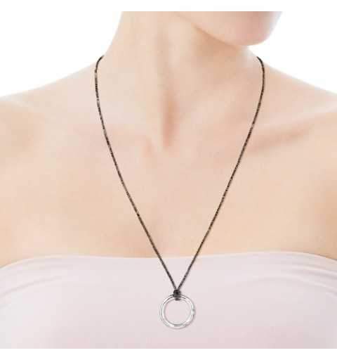 Silver Duna Tube Necklace