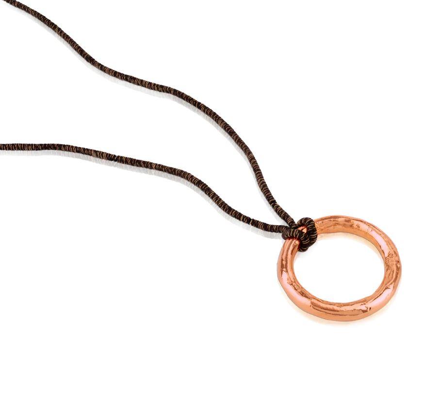 Rose Vermeil Silver Duna Tube Necklace