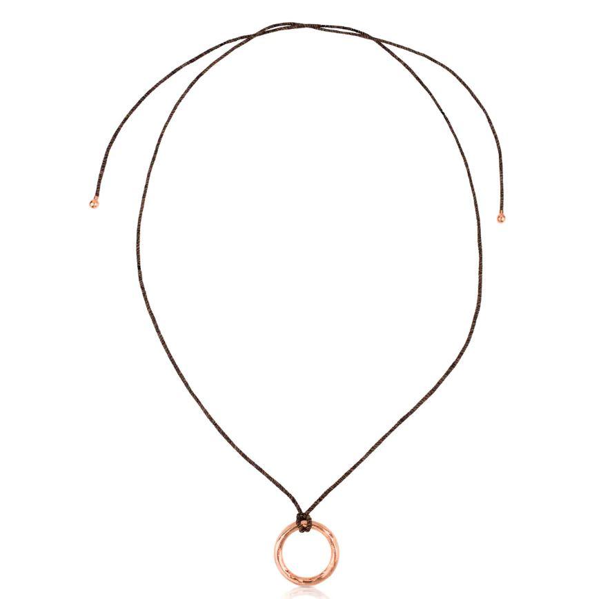 Rose Vermeil Silver Duna Tube Necklace
