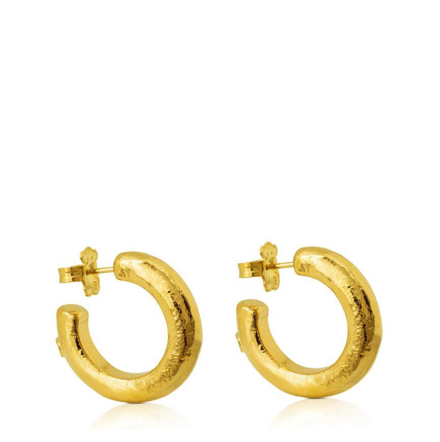 Vermeil Silver Duna Tube Earrings