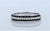 Black And White Diamond Band in 14Kt White Gold