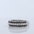 Black And White Diamond Band in 14Kt White Gold