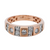 14k Two Tone White and Rose Gold Mens Ring with 1.76ct diamonds