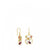 Gold Garabato Earrings with Gemstones