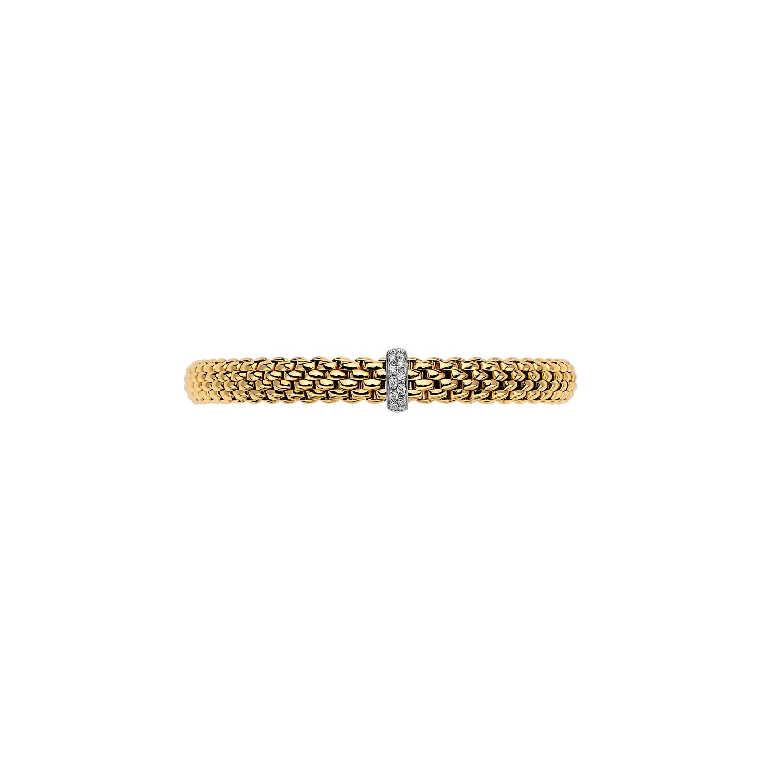 Fope.01cts 18K Yellow Gold Diamond Eka Bracelet - Bracelets