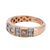 14k Two Tone White and Rose Gold Mens Ring with 1.76ct diamonds