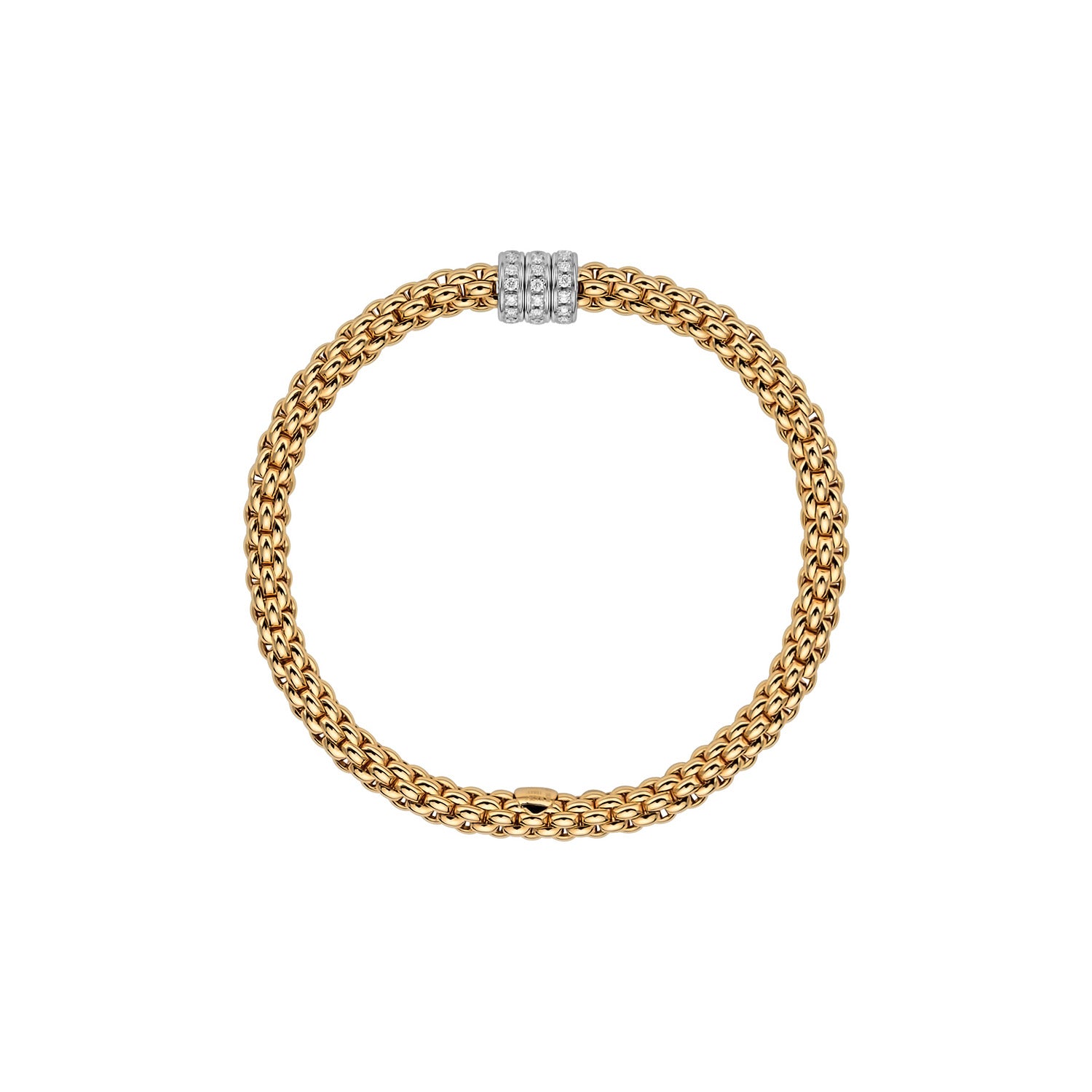 Flex'it bracelet with 3 Rows of diamonds