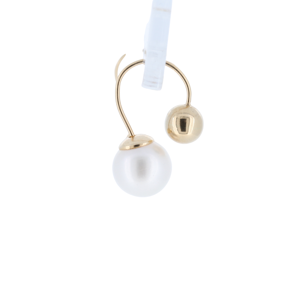 14K Culture Pearl Earrings With Gold Studs