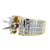 14k Two Tone White and Yellow Gold Setting with 1.77ct diamonds