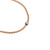 Eka Necklace with diamond pave in rose gold