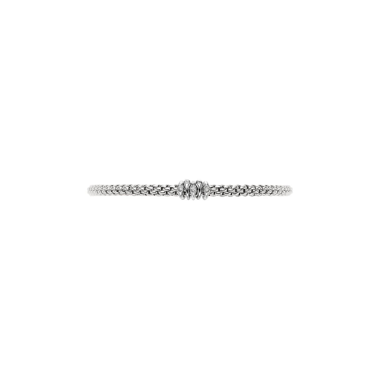 Prima Flex'it bracelet with diamonds in white gold