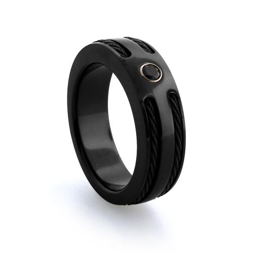 Midnight Cable Ring