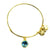 Crystal Birthstone March Bangle
