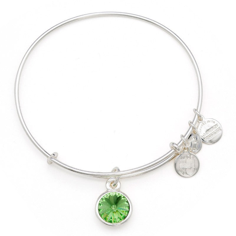 Crystal Birthstone August Bangle