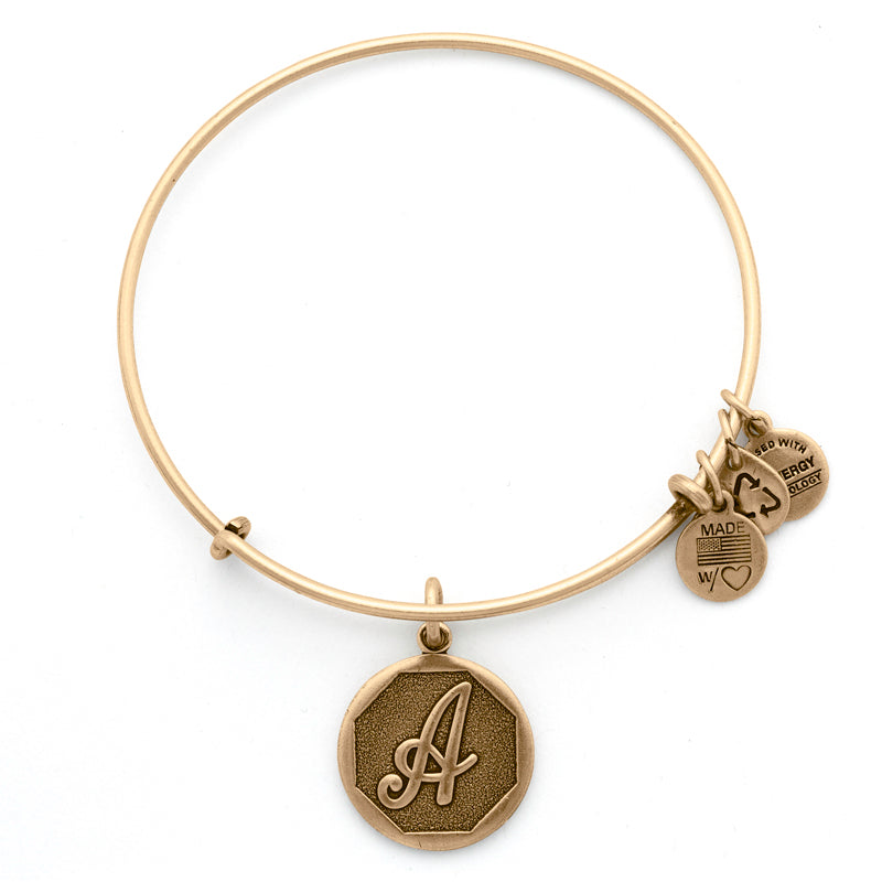 Alex And Ani Initial 'A' Charm Bangle
