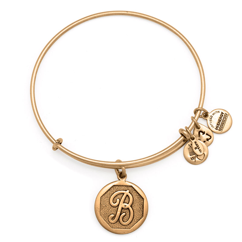Alex And Ani Initial &#39;B&#39; Charm Bangle