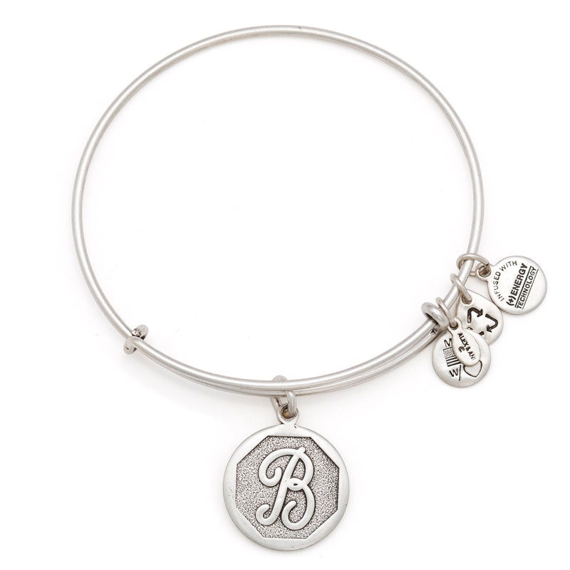 Alex And Ani Initial &#39;B&#39; Charm Bangle