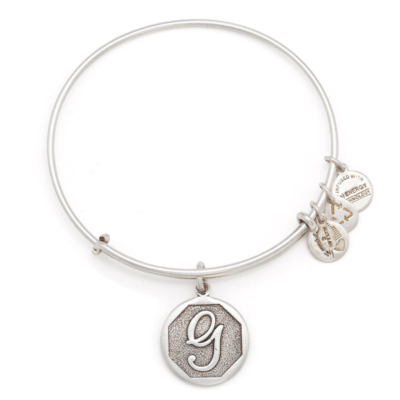 Alex And Ani Initial G Charm Bangle