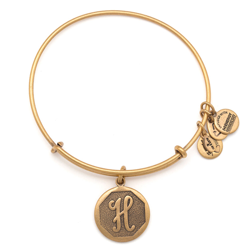 Alex And Ani Initial H Charm Bangle