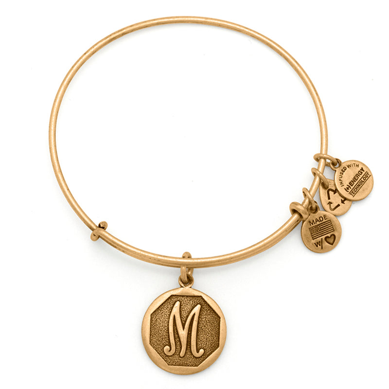 Alex And Ani Initial M Charm Bangle