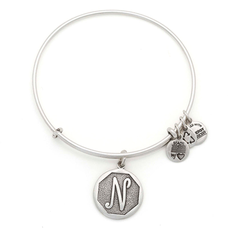 Alex And Ani Initial N Charm Bangle