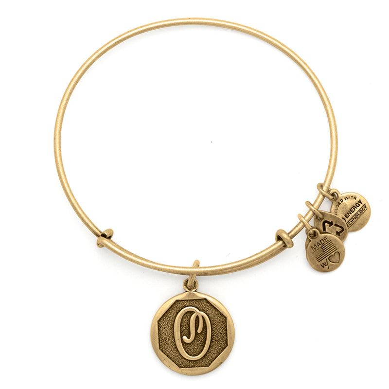 Alex And Ani Initial O Charm Bangle