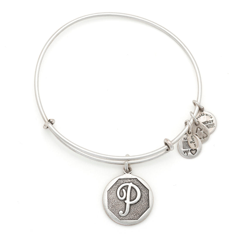 Alex And Ani Initial P Charm Bangle