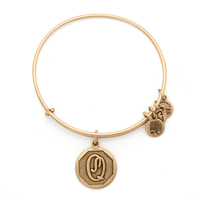 Alex And Ani Initial Q Charm Bangle