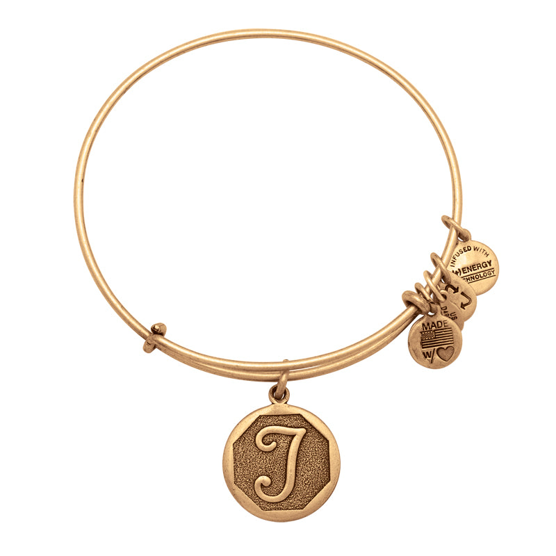 Alex And Ani Initial T Charm Bangle