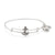 Alex And Ani Anchor Slider Charm Silver Finish Bangle