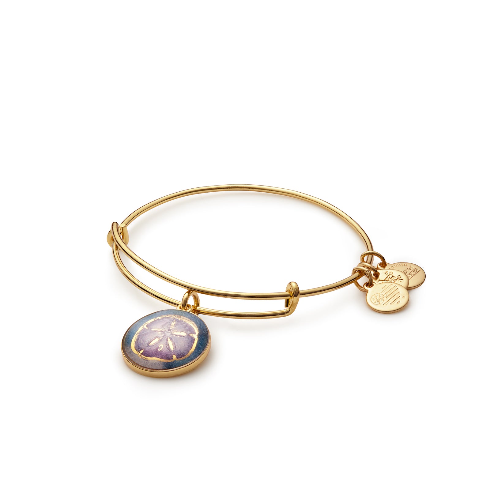 Alex And Ani Art Infusion Sand Dollar Gold Bangle
