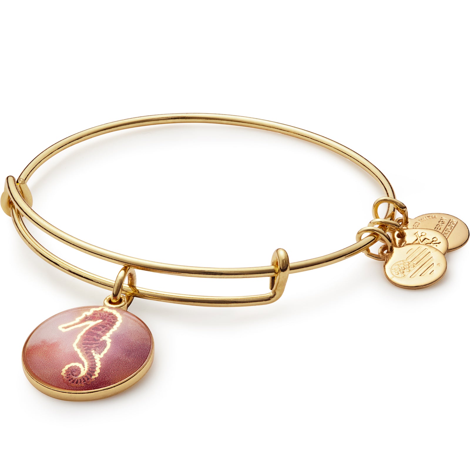 Alex And Ani Art Infusion Seahorse Gold Bangle