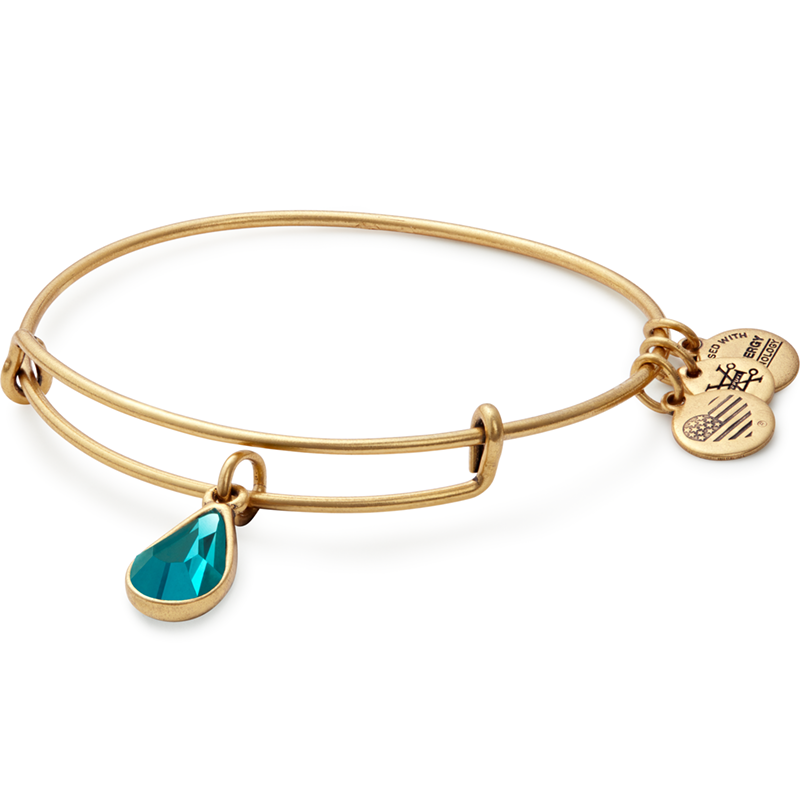 Alex And Ani December Drop Charm Bangle 