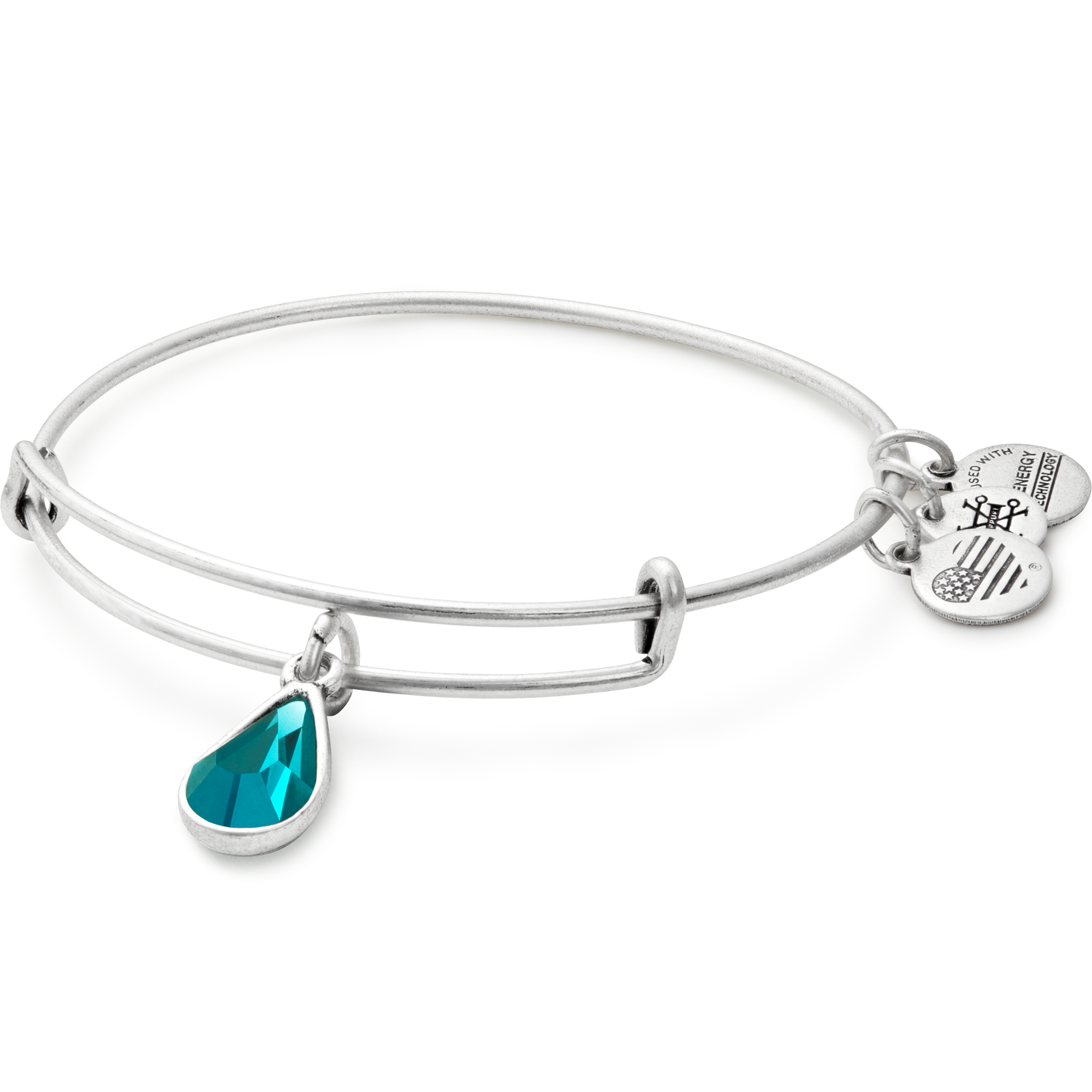 Alex And Ani December Drop Charm Bangle Bracelet 