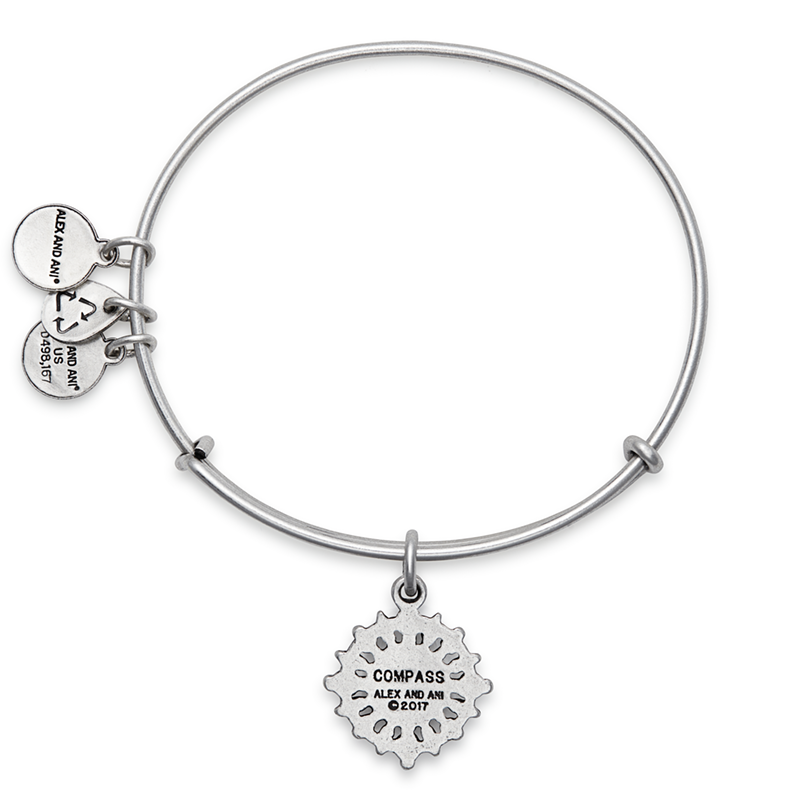 ALEX AND ANI Path Of Symbols Compass Bangle