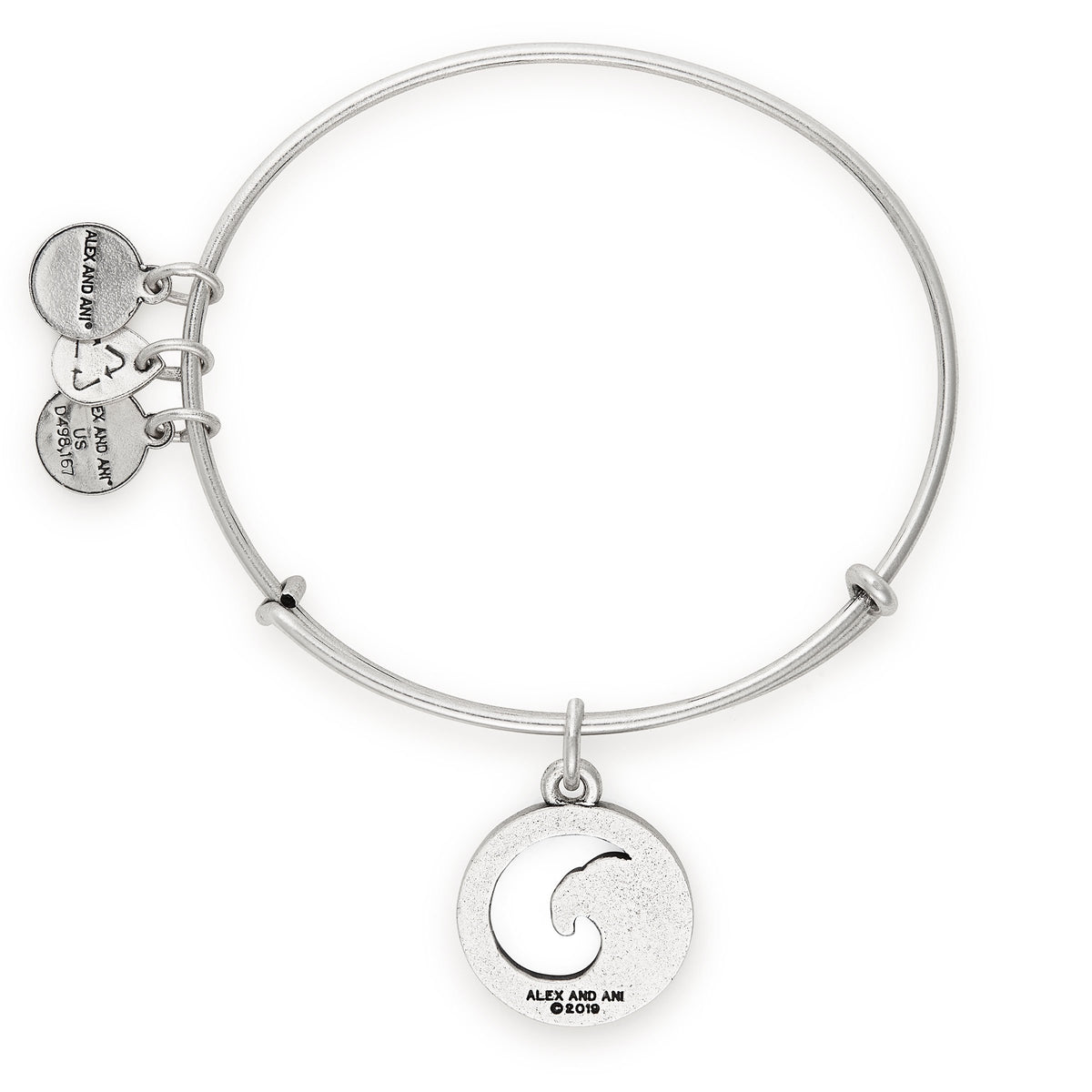 Crystal Wave Charm Bangle