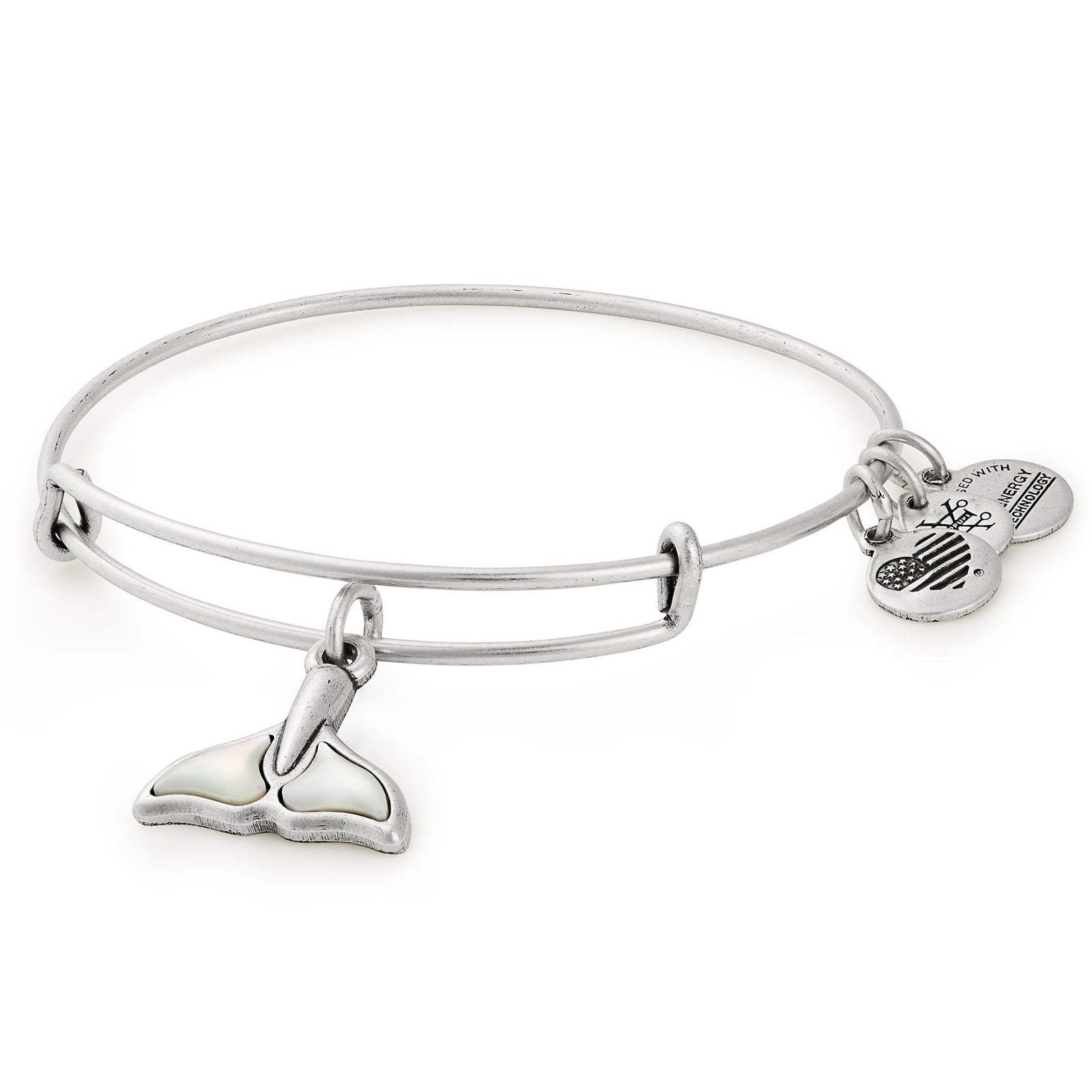 Whale Tail Charm Bangle